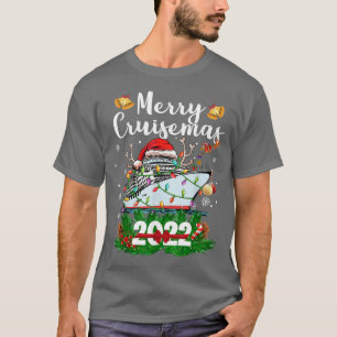 Camiseta Feliz Cruisemas Funny Cruise Ship Family Natal