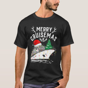 Camiseta Feliz Cruisemas Funny Cruise Ship Family Natal
