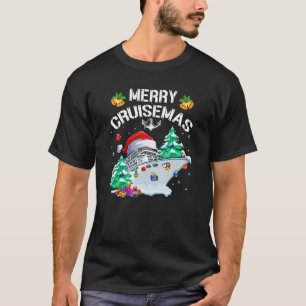 Camiseta Feliz Cruisemas Funny Cruise Ship Family Natal