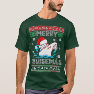 Camiseta Feliz Cruisemas Funny Cruise Ship Family Ugly Chri