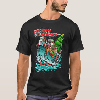 Camiseta Feliz Cruisemas Navio Cruzeiro Santa Claus Natal