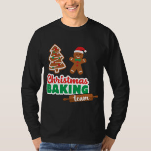 Camiseta Feliz da Equipe de Natal Engraçado Xmas Cookies Ma