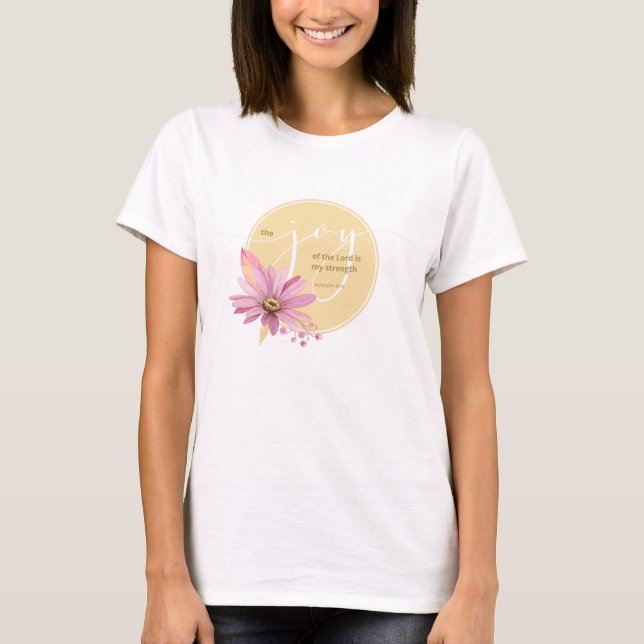 Camiseta Feliz Daisy Joy do Senhor (Frente)