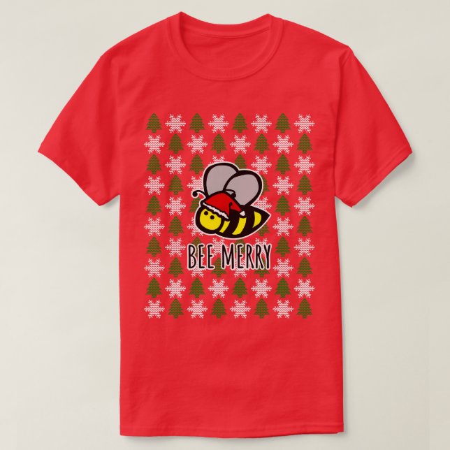 Camiseta Feliz de abelhas (Frente do Design)