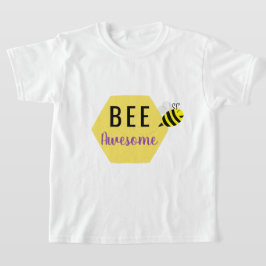 Camiseta Feliz de Abelhas "Bee Incrível"