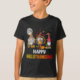 Camiseta Feliz de Ação de Graças dos Gnomos do Hallothanksm