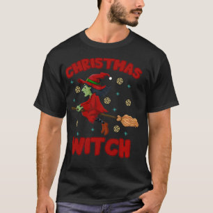 Camiseta Feliz de Bruxas de Natal Cristo de Bruxas de Wicca