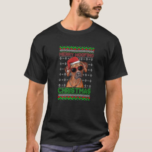 Camiseta Feliz de Cachorro Ridgeback da Rodésia Natal