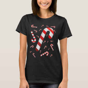 Camiseta Feliz De Candy Canavieira E Doces Vermelhos E Bran