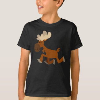 Camiseta Feliz de Cartoon Bonita Alce Filha