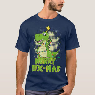 Camiseta Feliz De Dinossauro De Natal ReMas Pajamas T Re Bo