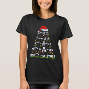 Camiseta Feliz de Equação de Matemática X-mas Engraçado Pro