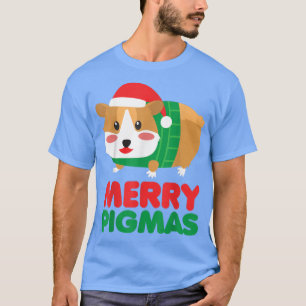 Camiseta Feliz de Guiné Pigmas Engraçado Porco Cujo Porco P