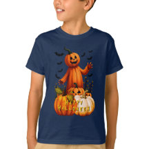 Camiseta Feliz de Halloween do Pumpkin Man