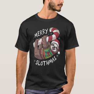 Camiseta Feliz de Lama Slothmas natal Stoffer Gi