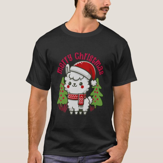 Camiseta Feliz de Natal, Árvore de Natal (Frente)