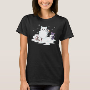 Camiseta Feliz de Natal Catmas Cat Snowcat Snowcat Graphic