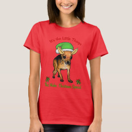 Camiseta Feliz de Natal Chihuahua
