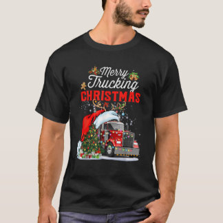Camiseta Feliz De Natal Do Caminhoneiro De Natal Para Tru