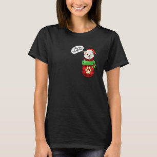Camiseta Feliz De Natal Do Eskimo Americano Woofmas Em Pock