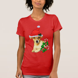 Camiseta Feliz de Natal Jack Russell Terrier