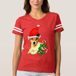 Camiseta Feliz de Natal Jack Russell Terrier