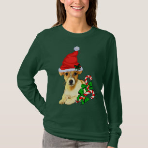 Camiseta Feliz de Natal Jack Russell Terrier