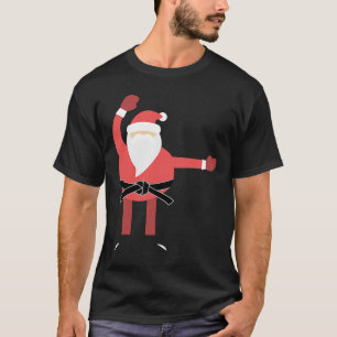 Camiseta Feliz de Natal Kick Mas Karate Papais noeis Clau