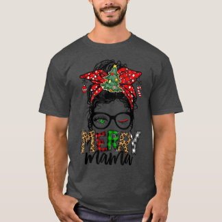 Camiseta Feliz de Natal Mamãe Vida Engraçada Festa de Natal