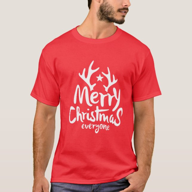Camiseta Feliz de Natal para todos (Frente)
