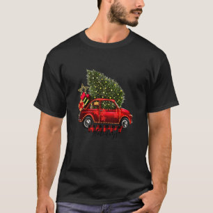 Camiseta Feliz de Natal Red Truck Xmas Tree Cristo