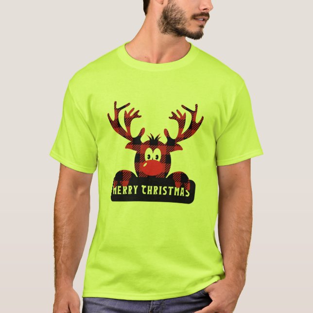 Camiseta Feliz de Natal, top de presente festivo (Frente)