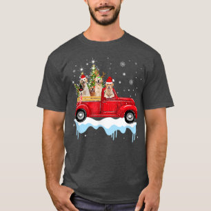 Camiseta Feliz de Ouro de neve para caminhar com caminhões