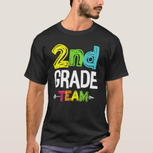 Camiseta Feliz De Volta À Professora Da Equipe Do segundo D