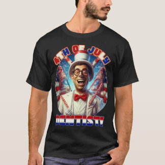 Camiseta Feliz Dentista em 4 de julho