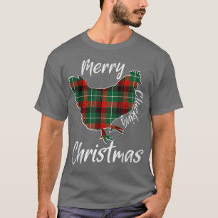 Camiseta Feliz Dependendo Galinha Engraçada de Natal Farme