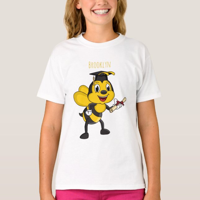 Camiseta Feliz desenho animado (Frente)