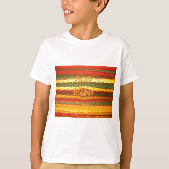 Camiseta Feliz Deus abençoe de Natal Você Cores Design (Frente)