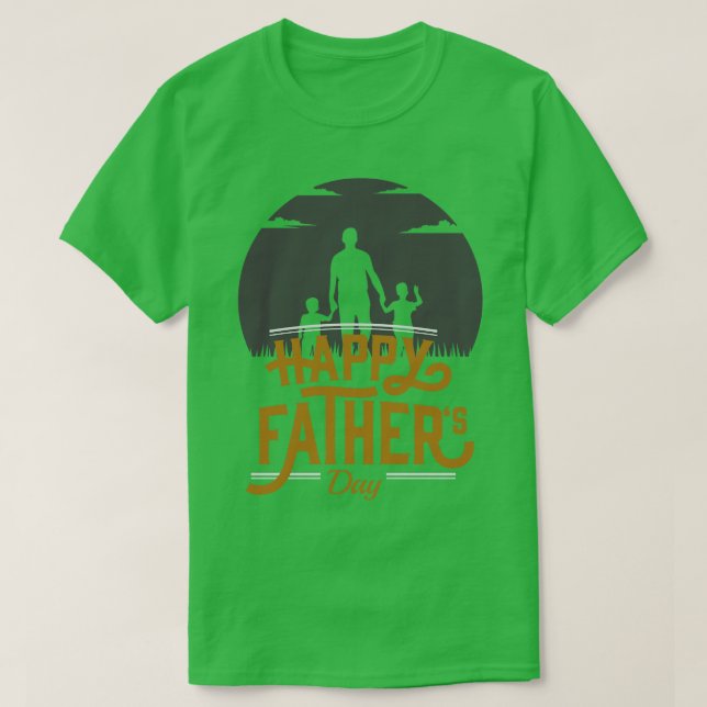 Camiseta feliz dia 1 pai (Frente do Design)