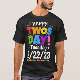 Camiseta Feliz Dia 22223, Dia 2023, Dia 2223, Melhor Dois