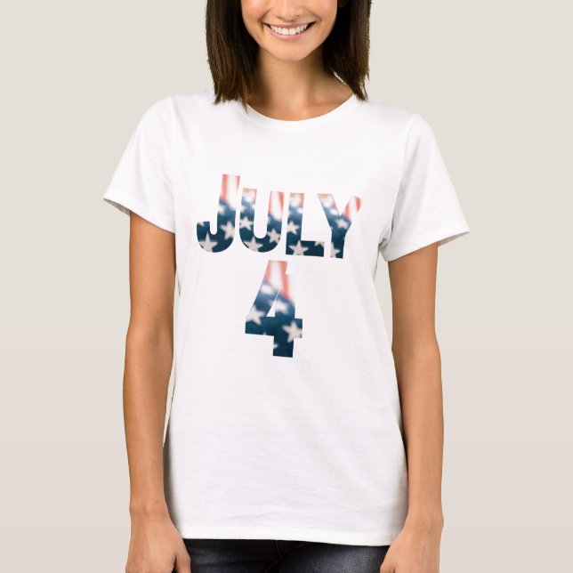 CAMISETA FELIZ DIA 4 DE JULHO DA INDEPENDÊNCIA  (Frente)
