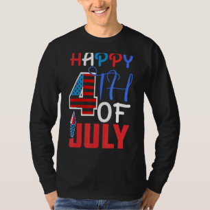 Camiseta Feliz Dia 4 De Julho Da Independência 1776 F Ameri