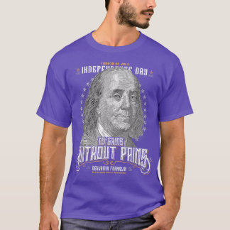Camiseta Feliz Dia 4 De Julho Da Independência Benjamin Fra