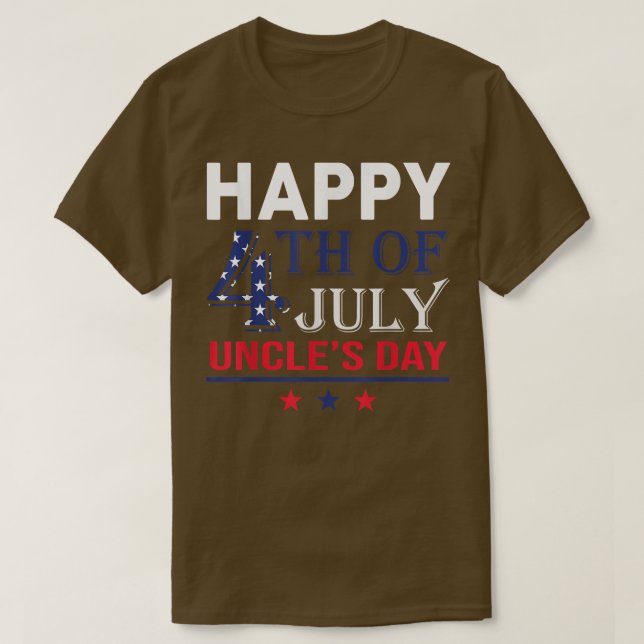 Camiseta Feliz Dia 4 De Julho Unce Para Orgulho Patriótico  (Frente do Design)