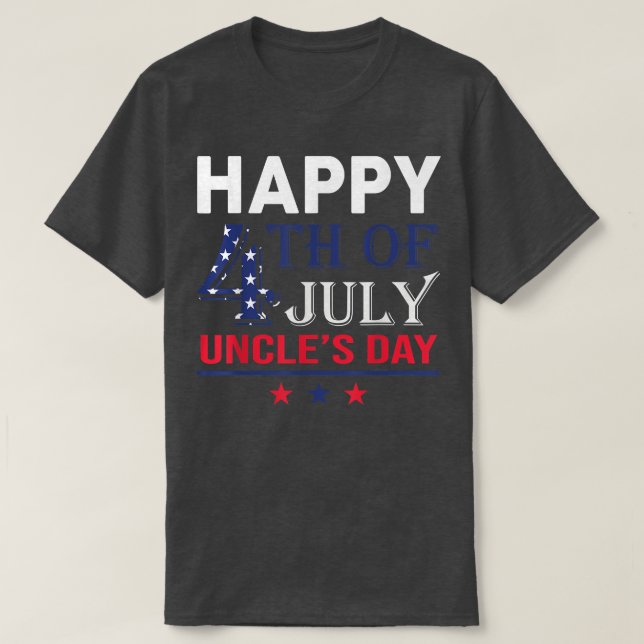 Camiseta Feliz Dia 4 De Julho Unce Para Orgulho Patriótico  (Frente do Design)