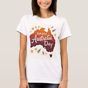 Camiseta Feliz Dia da Austrália