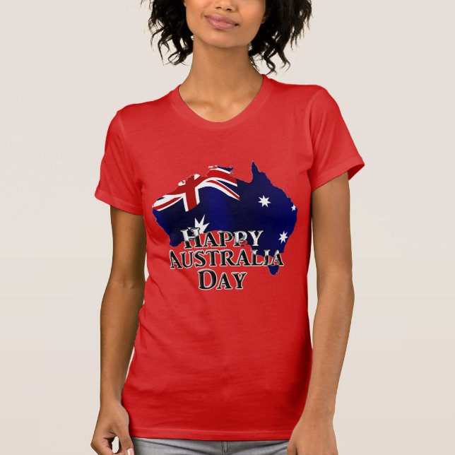 Camiseta Feliz Dia da Austrália (Frente)
