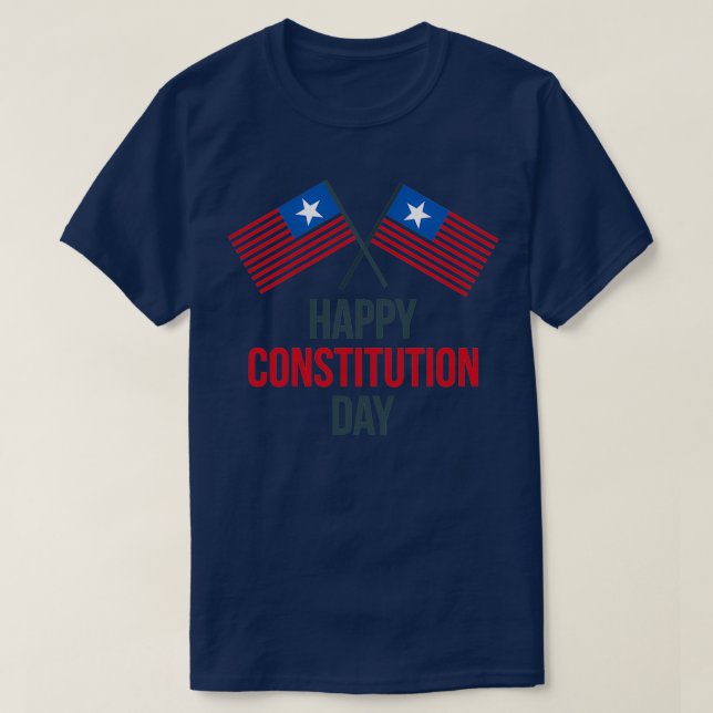 Camiseta Feliz Dia da Constituição (Frente do Design)
