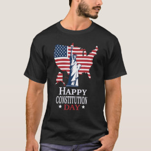 Camiseta Feliz Dia da Constituição Dia da Cidadania 1 de se