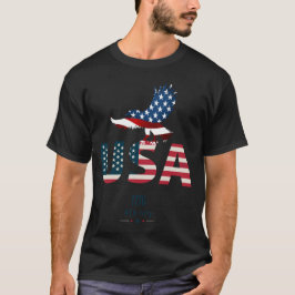 Camiseta Feliz Dia da Independência 4 de julho